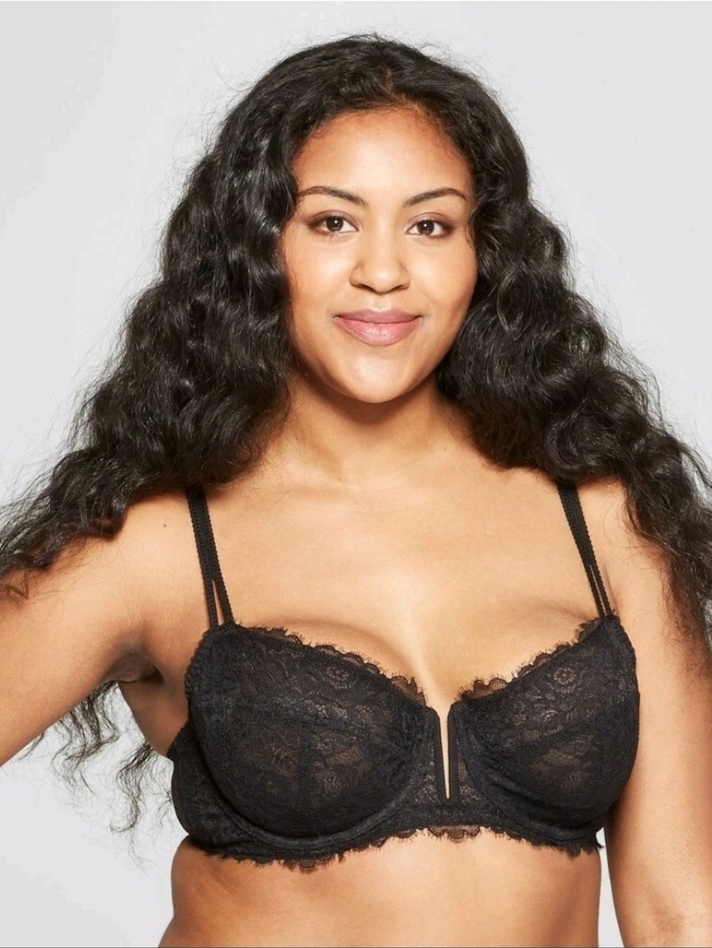 AUDEN Black Lace Underwire Bra - Women Intimates